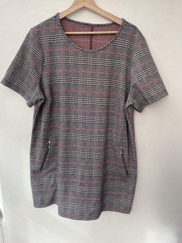 Ladies white black checked - ladies,