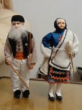 Vintage old greek couple - greek,
