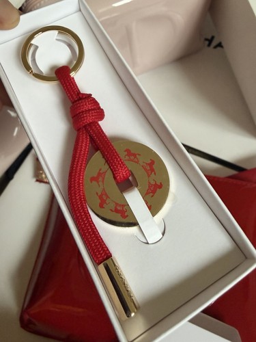 Chanel red phone keyring charm - keyring,