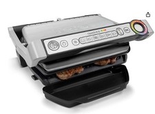 Tefal OptiGrill+ GC713D40 Electric Health Grill, 6 Automatic Cooking Programs