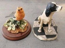 Two Lovely Border Fine Arts Ornaments Robin And Spaniel
