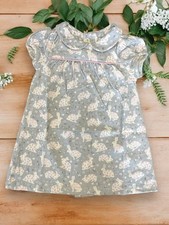 🩶🐇🤍#137 Baby Boden Grey Rabbit Print Dress 12-18months🤍🐇🩶