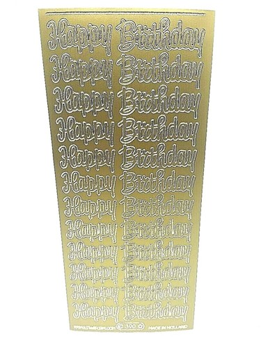 Peel off stickers happy - peel,
