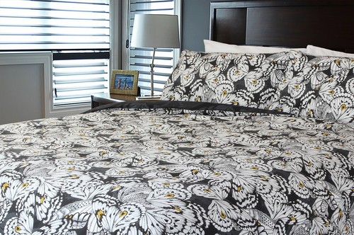 Butterfly print duvet - butterfly, quilt