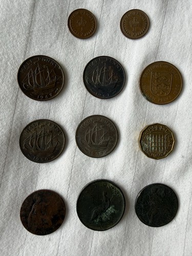 Bundle old vintage coins - bundle, of