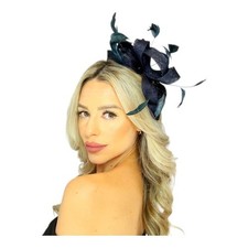 Elegant Looped Wedding Fascinator Clip/Headband Ladies Day Races Royal Ascot UK