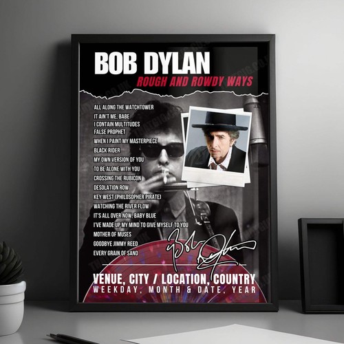 Bob dylan setlist - bob, poster