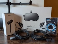 Oculus Rift CV1 Virtual Reality Headset Boxed With Additional Sensor And Extras