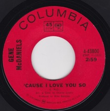 Soul / R&B--Gene McDaniels – 'Cause I Love You So / Something Blue - HEAR !!
