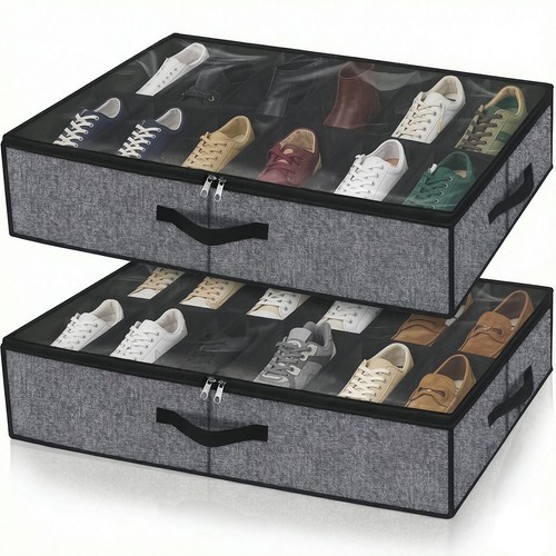 Under bed shoe storage - bed,