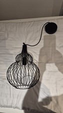 Black Wire Pendant Light, Living Room Chandelier Wire Lighting Fixture