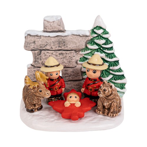 Handmade canadian nativity - canadian,