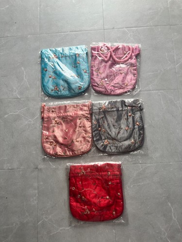 Vintage embroidered satin - vintage,