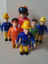 Fireman Sam Figures (x6) - Tom Thomas (2), Fireman Sam (3), Dylis Price