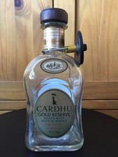 Cardhu Whiskey Empty Collectable Display Up Cycle Bottle With Security Tag