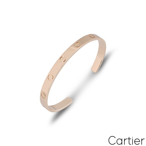Cartier rose gold plain cuff - gold,