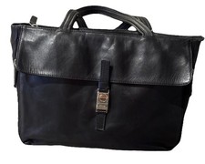 ENNY-ICONIC ITALIAN VINTAGE-LARGE SOFT LEATHER-GRAB BAG IN BLACK- VGC .