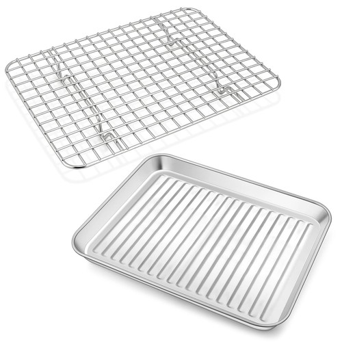 Toaster oven pan wire rack - pan,
