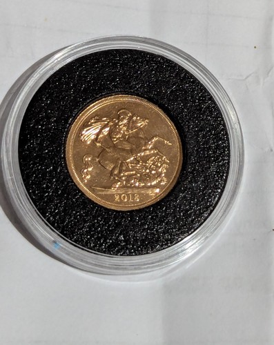 2018 full gold sovereign - gold,