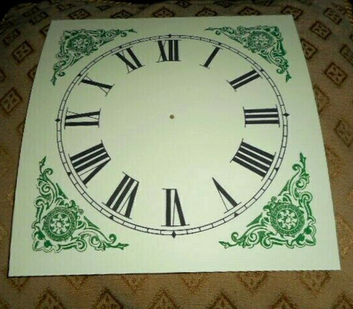 Clock dial face - clock, paper