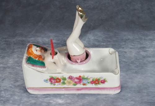 Vintage ceramic bathing beauty - ceramic,