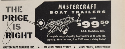 1959 print mastercraft - 1959, ad