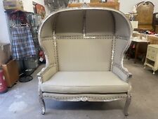 Vintage French Porters Double Chair, Small Sofa.