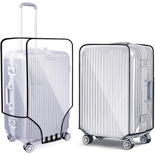 Pvc transparent travel luggage - transparent,
