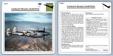 Lockheed P-38J & L Lightning - Fighter - Warplanes Collectors Club Card