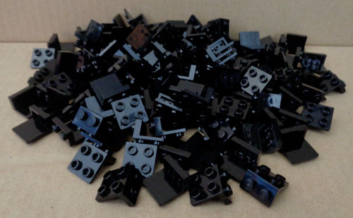 Lego bracket 1x2 2x2 black - /,