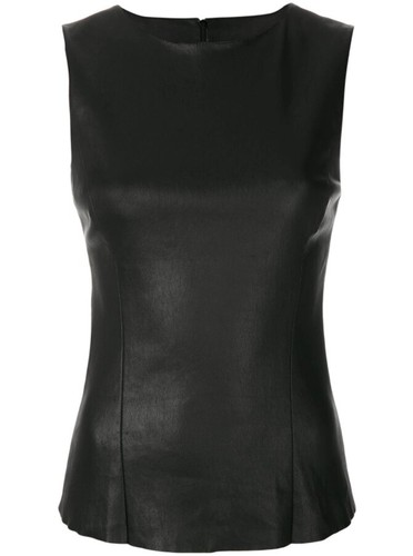 Women genuine lambskin - women, tank