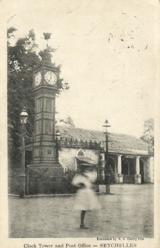 Seychelles clock tower and - seychelles,