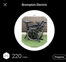 Brompton Electric, 6  Speed. Excellent Condition, 220 Miles. 