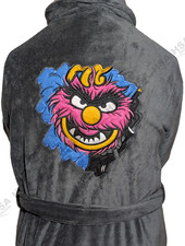 Mens Robe Dressing Gown, Animal Muppets Character, Novely Christmas Gift