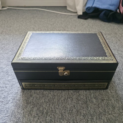 Vintage mele jewelry box - jewelry, black