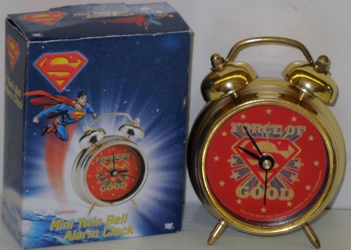 Superman mini twin bell - superman,