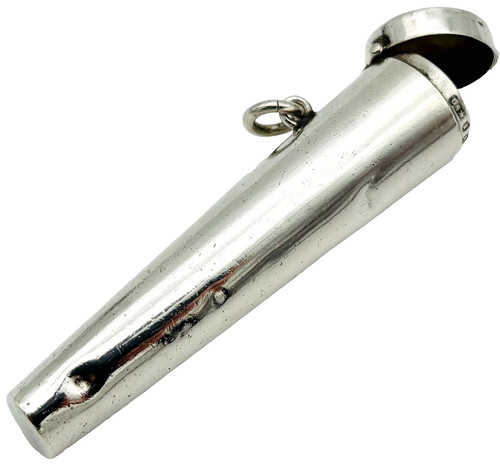 Antique silver cheroot case - antique,