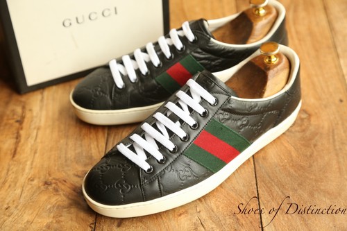 Gucci ace monogram - gg, black