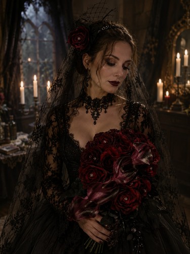 Gothic wedding artificial - gothic,
