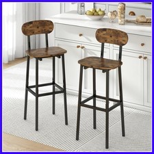 Set of 2 Bar Stools, Modern