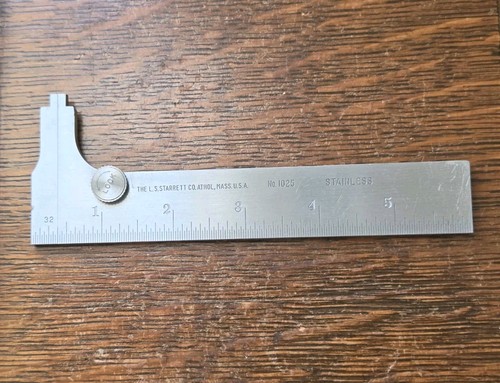 Starrett 1025 stainless - starrett, no.