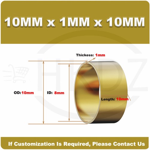 Brass round tube sleeve - sleeve, od