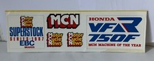 Vintage Original Sticker Set Inc Superstock 1987-Honda VFR 750F, Motorcycle News