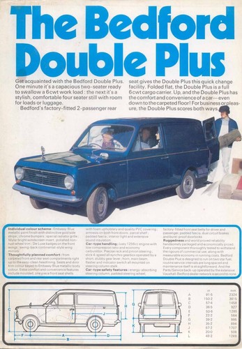 Bedford double plus van - plus,