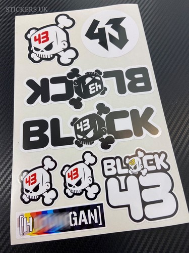 Stickers sheet ken block 43 - stickers,