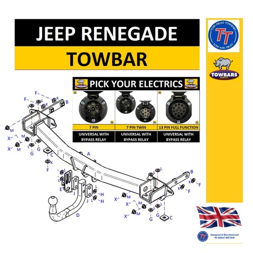 Swan neck towbar for - towbar,