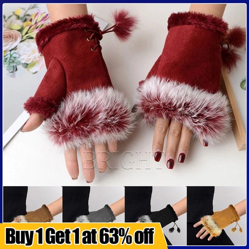 Women ladies winter fingerless - ladies,