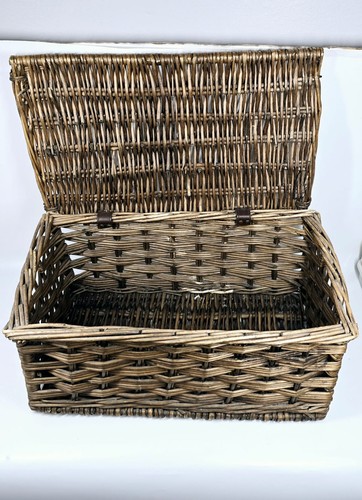 Vintage wicker basket storage - vintage,