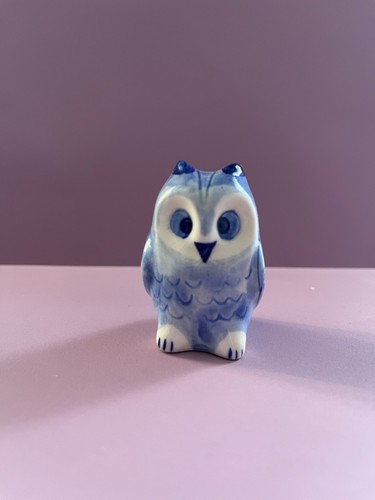 Vintage blue and white ceramic - blue,