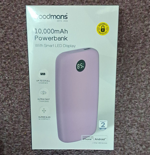 Goodmans 000mah slim power - 10,000mah,